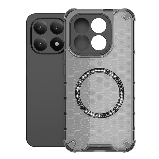MagSafe Hülle für Xiaomi 15T, Techsuit, HoneyComb Shield, Schwarz