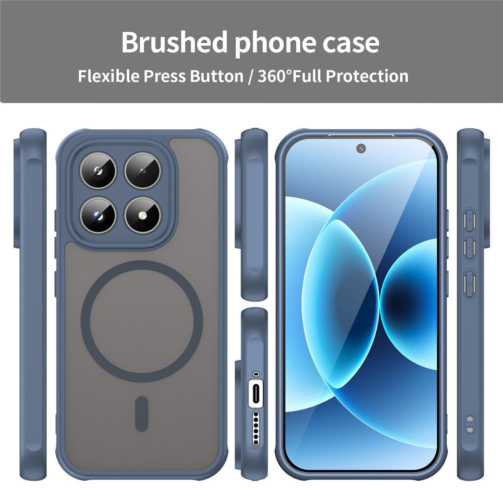 MagSafe Case for Xiaomi 17, Techsuit, HaloFrost II, Navy Blue