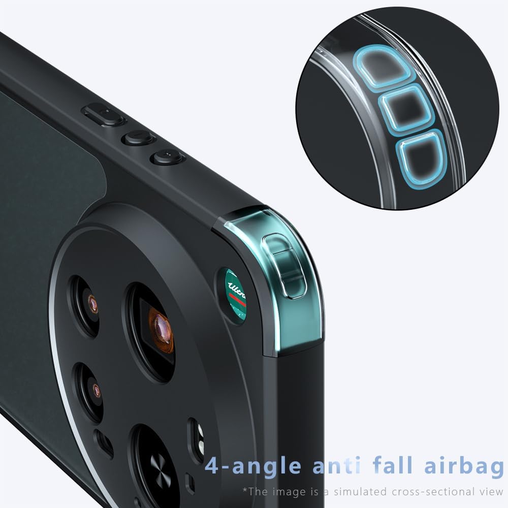 MagSafe Hülle für Xiaomi 17 Ultra, Techsuit, PureFrost, Satinschwarz
