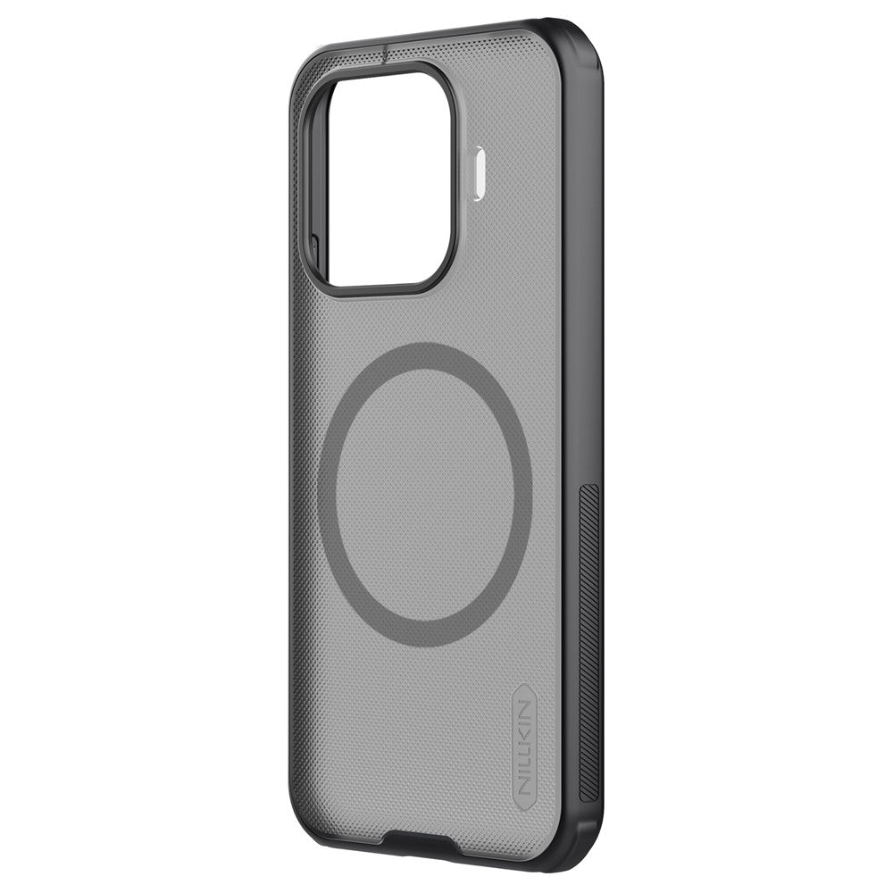 MagSafe-Hülle für Xiaomi 17T, Nillkin, Super Shield Pro, Schwarz Transparent Satinierte