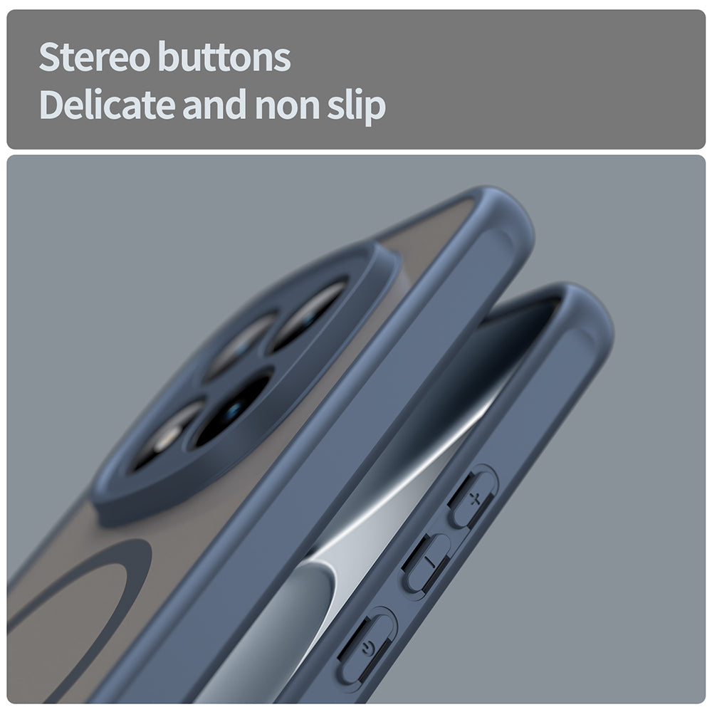 MagSafe Hülle für Xiaomi Poco M8 Pro / Redmi Note 15 Pro+ 5G, Techsuit, HaloFrost II, Marineblau