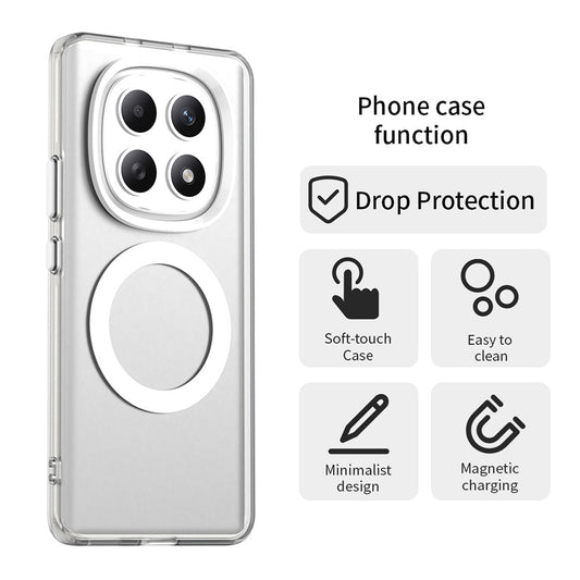 MagSafe Case for Xiaomi Poco M8 / Redmi Note 15 5G / Note 15 4G, Techsuit, CandyCase, White