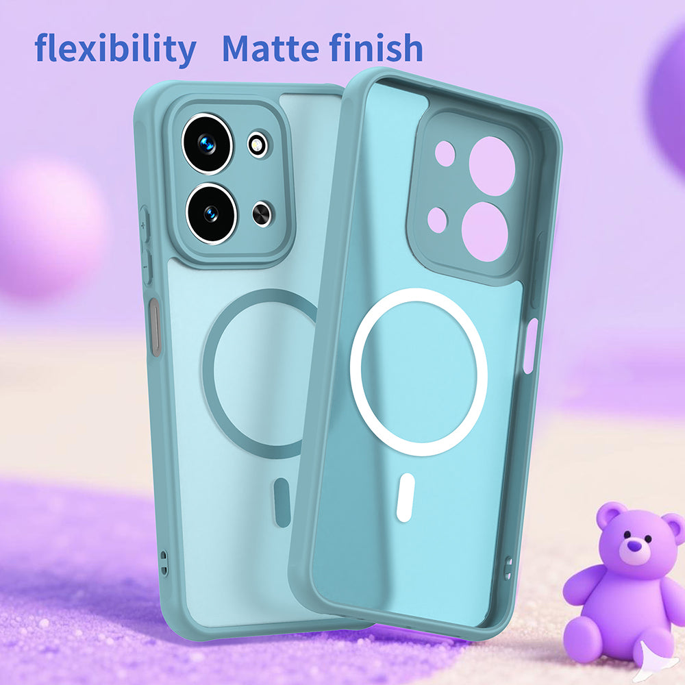 MagSafe Hülle für Xiaomi Redmi 15C 5G / 15C 4G, Techsuit, HaloFrost II, Hellgrün