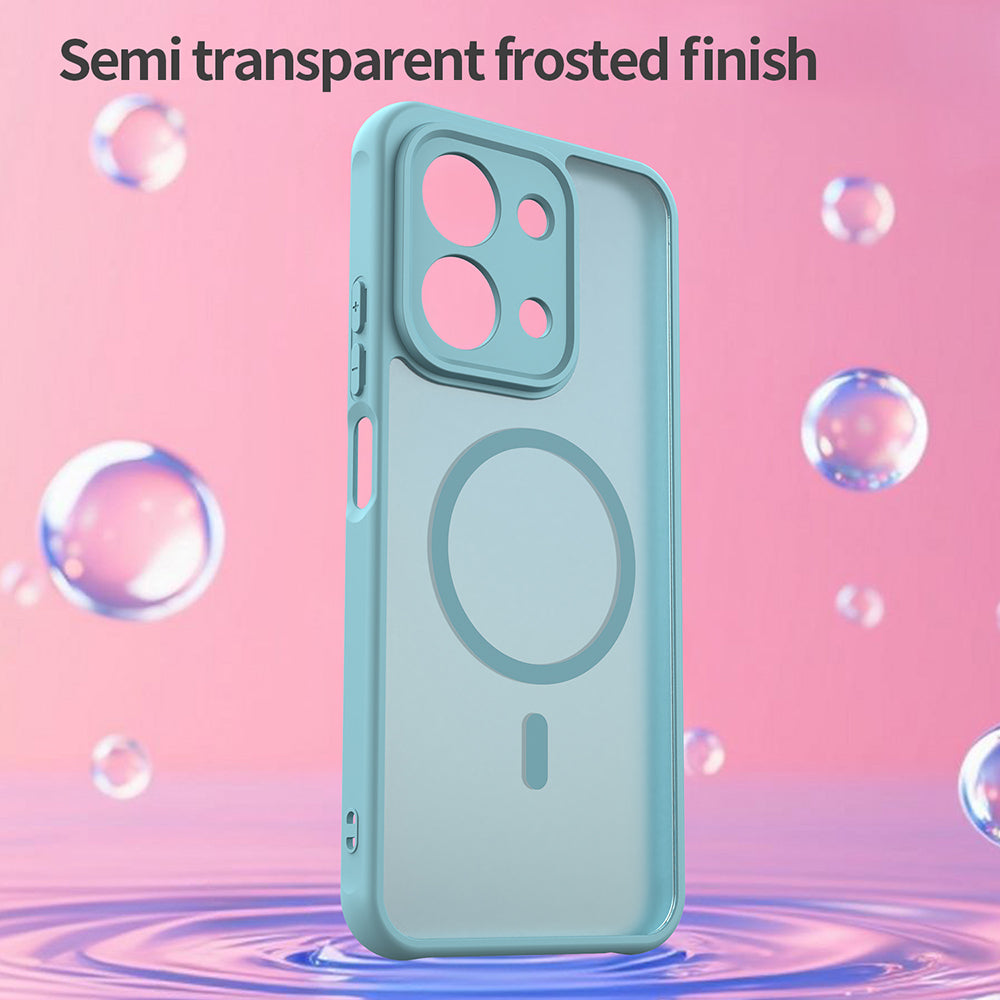 MagSafe Hülle für Xiaomi Redmi 15C 5G / 15C 4G, Techsuit, HaloFrost II, Hellgrün