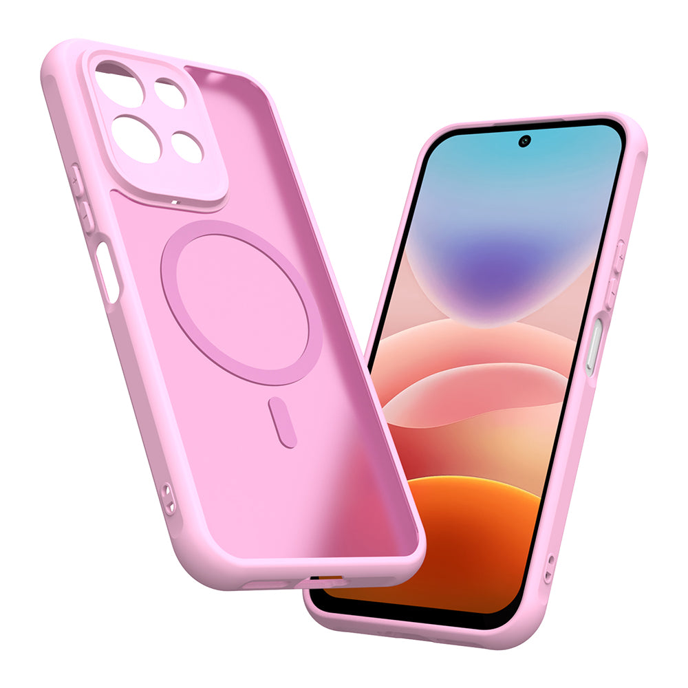 MagSafe-Hülle für Xiaomi Redmi 17 5G / 17 4G, Techsuit, HaloFrost II, Rosa