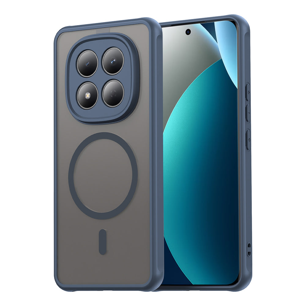 MagSafe Hülle für Xiaomi Redmi Note 15 Pro 4G, Techsuit, HaloFrost II, Marineblau