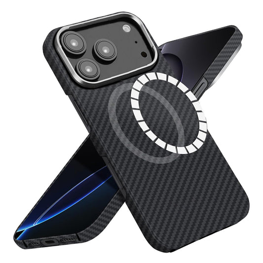 MagSafe Case for Apple iPhone 17 Pro, Techsuit Aramid Fiber, Black