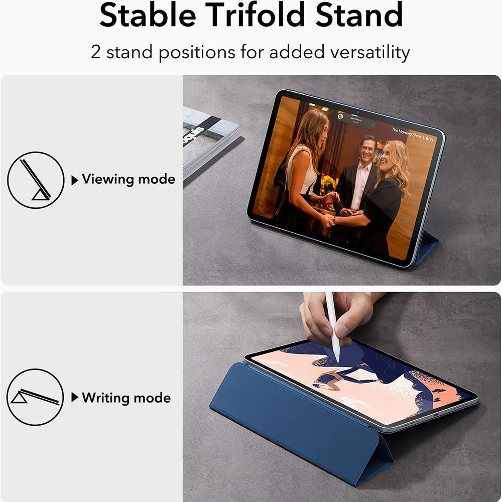 Hülle für Apple iPad (2025) / (2022), ESR, Rebound, Marineblau