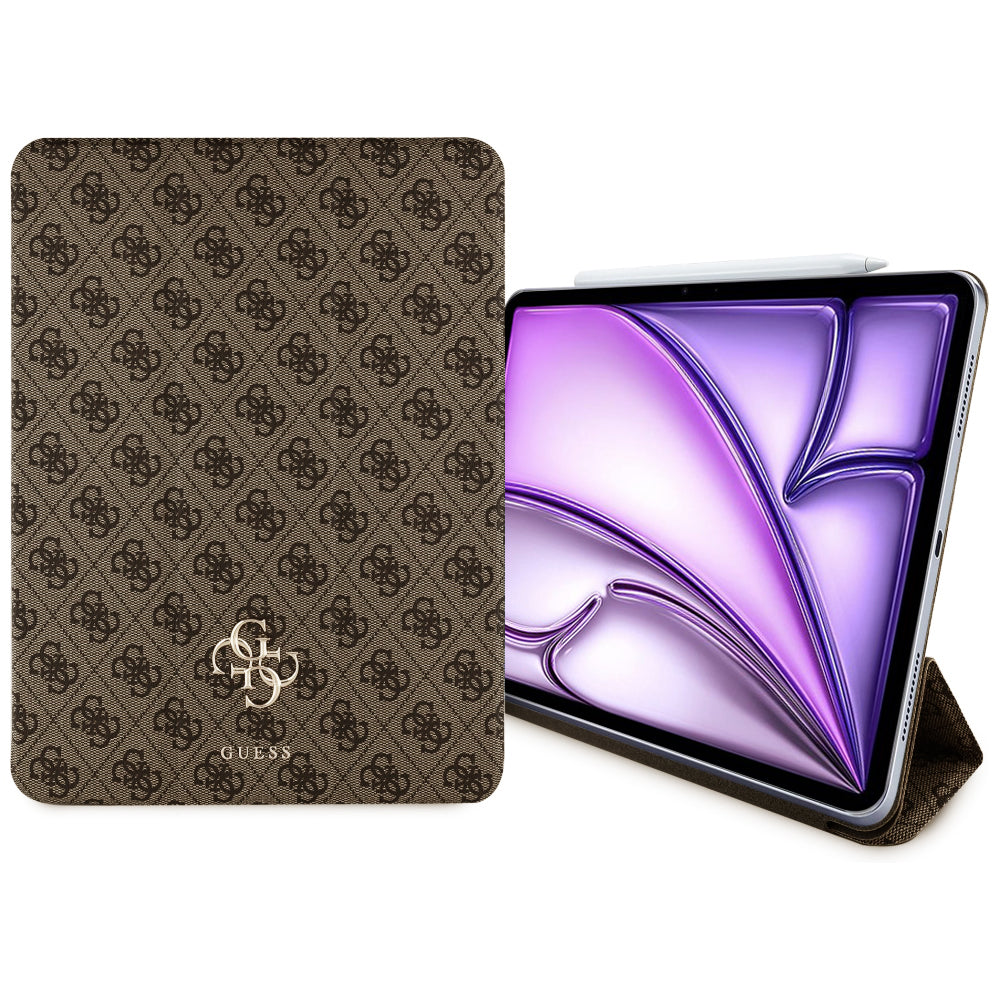 Hülle für Apple iPad Air 13 (2025) / Air 13 (2024), Guess, 4G Big Logo, Braun