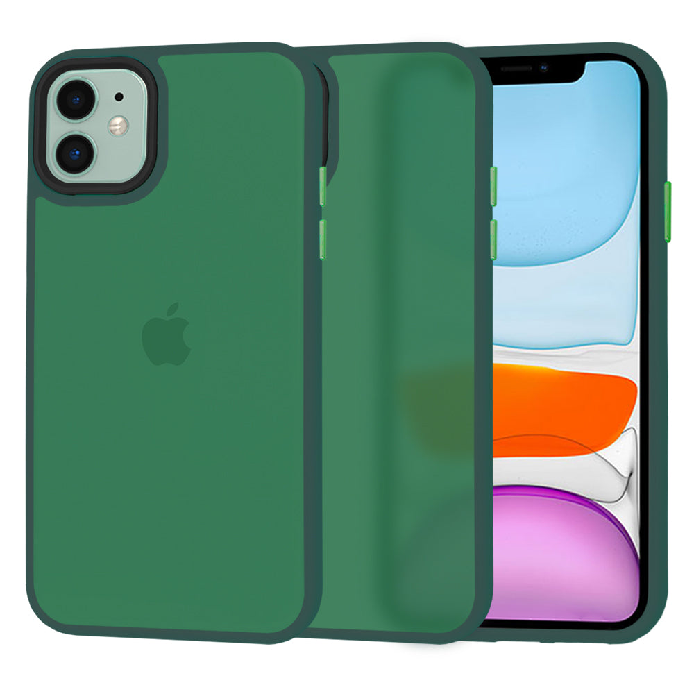 Hülle für Apple iPhone 11, Techsuit, HaloFrost, Grün