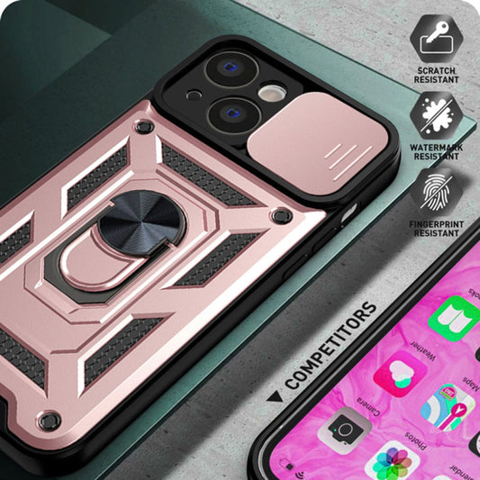 Hülle für Apple iPhone 14 Pro, Techsuit, CamShield, Rosa