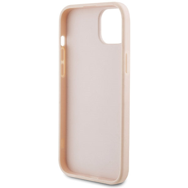 Case for Apple iPhone 15, Karl Lagerfeld, Diagonal Quilted K Pattern, Pink