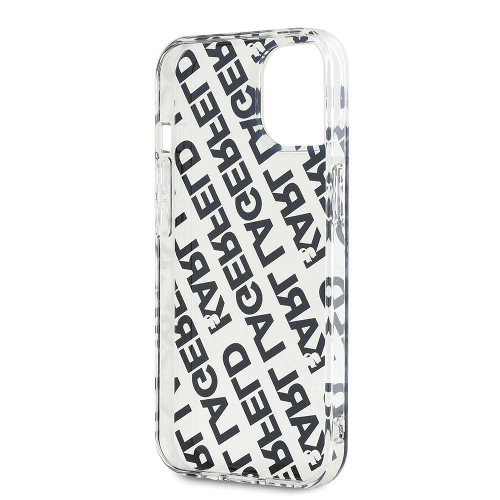 Case for Apple iPhone 15, Karl Lagerfeld, IML Luxury Gold Fullover Logo, Gold