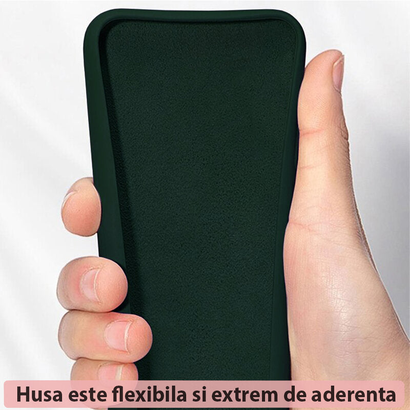 Hülle für Apple iPhone 15 Plus, Techsuit, Soft Edge, Dunkelgrün