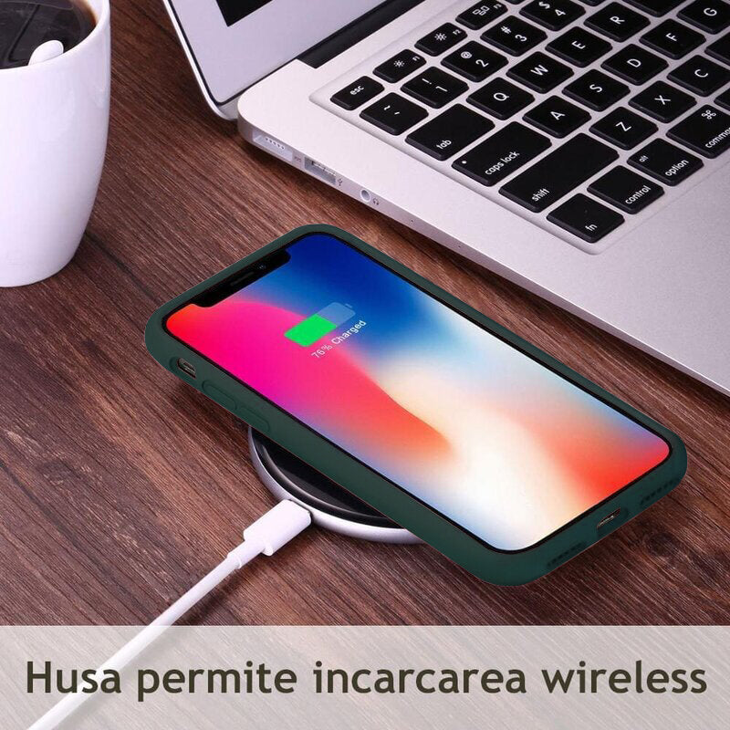 Hülle für Apple iPhone 15 Plus, Techsuit, Soft Edge, Dunkelgrün