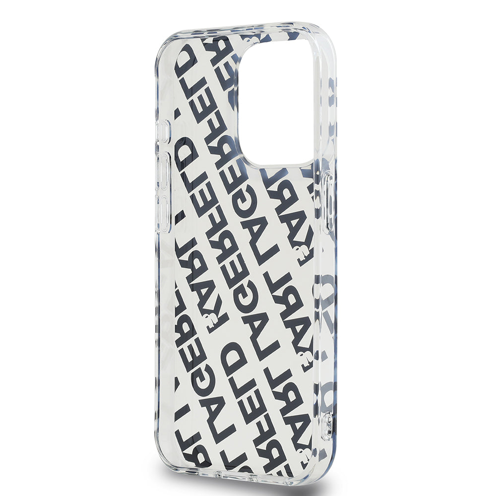 Hülle für Apple iPhone 15 Pro Max, Karl Lagerfeld, IML Luxury Gold Fullover Logo, Goldfarben