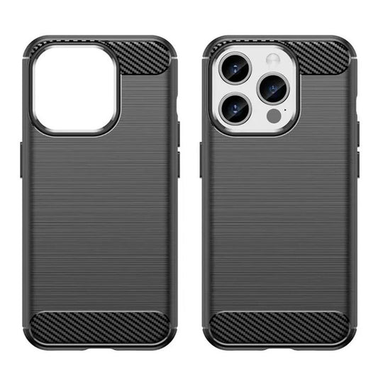 Hülle für Apple iPhone 15 Pro, Techsuit, Carbon, Schwarz