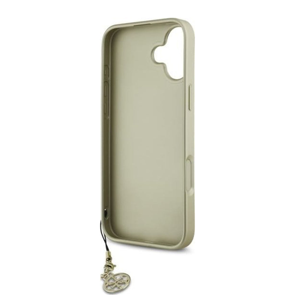 Case for Apple iPhone 16 Plus, Guess, 4G Charm, Brown