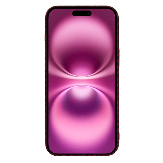 Case for Apple iPhone 16 Plus, Techsuit, Carbonite FiberShell, Red
