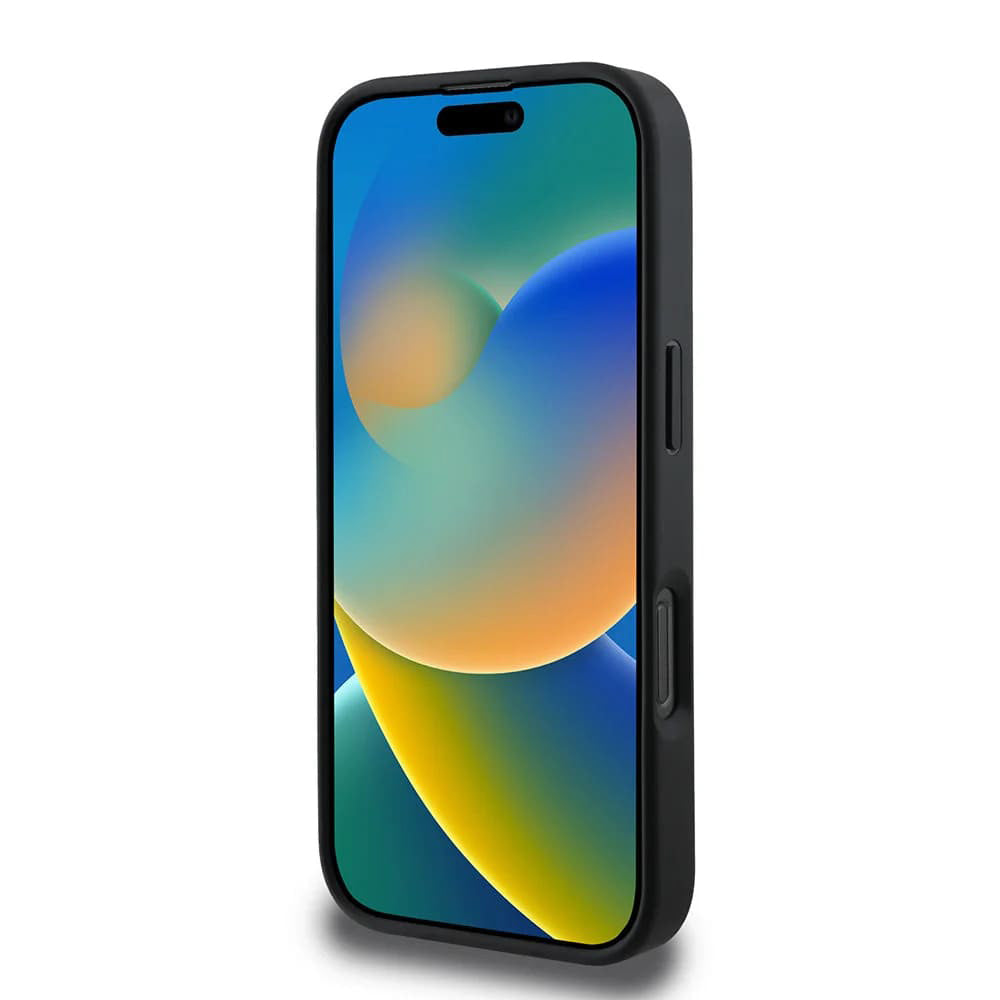 Hülle für Apple iPhone 16 Pro, Guess, 4G Big Logo, Schwarz