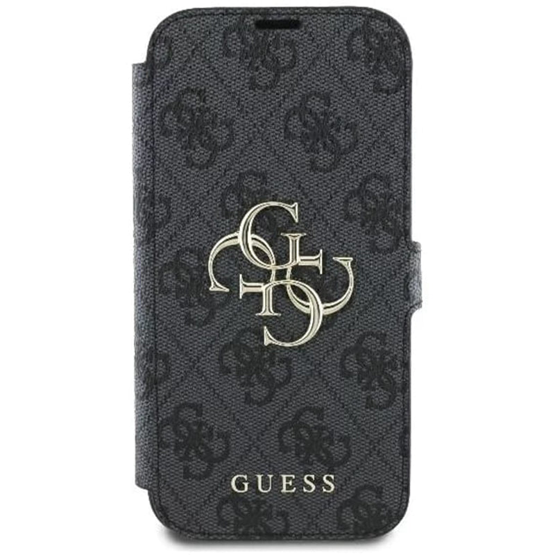 Case for Apple iPhone 16 Pro, Guess, 4G Book, Black