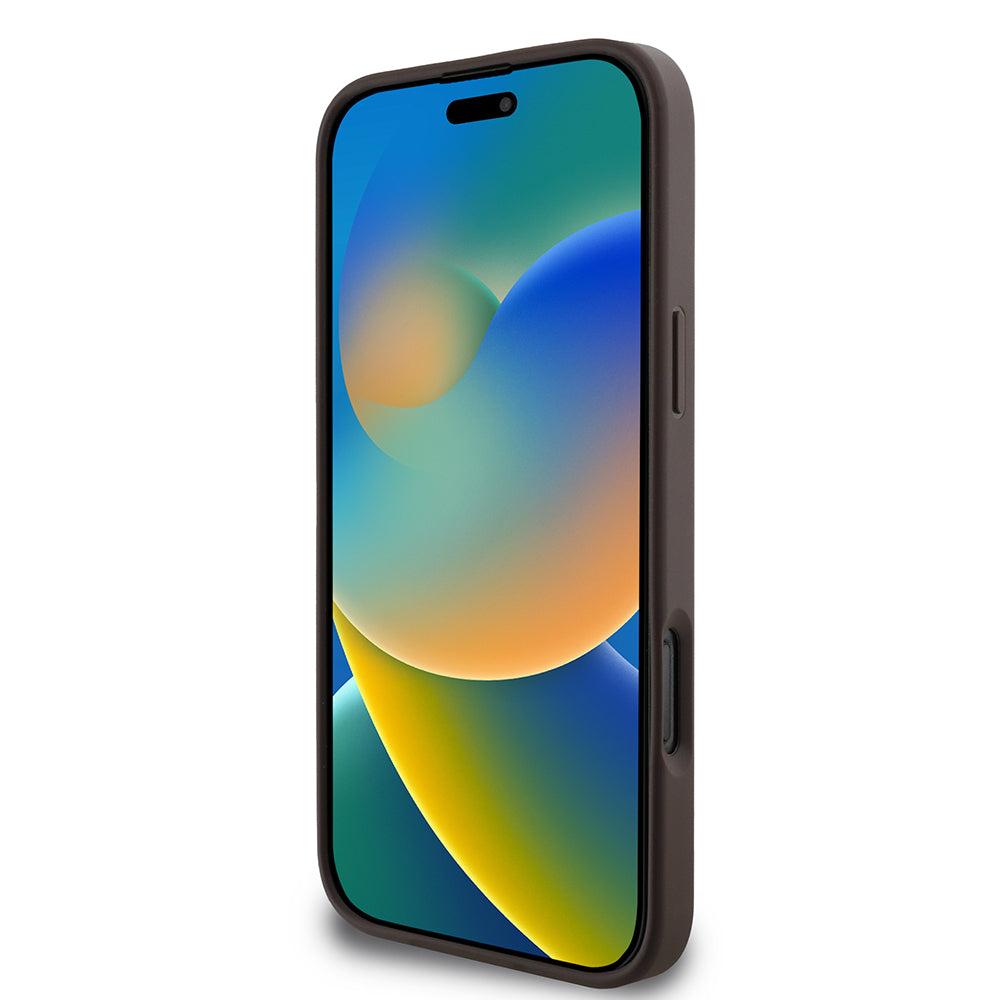 Hülle für Apple iPhone 16 Pro, Guess, 4G Classic, Braun
