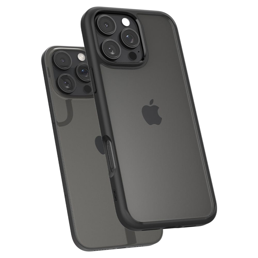 Hülle für Apple iPhone 16 Pro Max, Spigen, Ultra Hybrid, Mattschwarz ACS07996