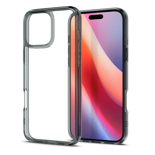 Hülle für Apple iPhone 16 Pro, Spigen, Ultra Hybrid, Rauchgrau ACS08123