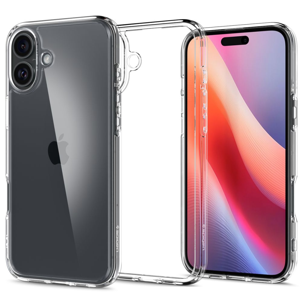 Case for Apple iPhone 16, Spigen, Ultra Hybrid, Transparent ACS08197