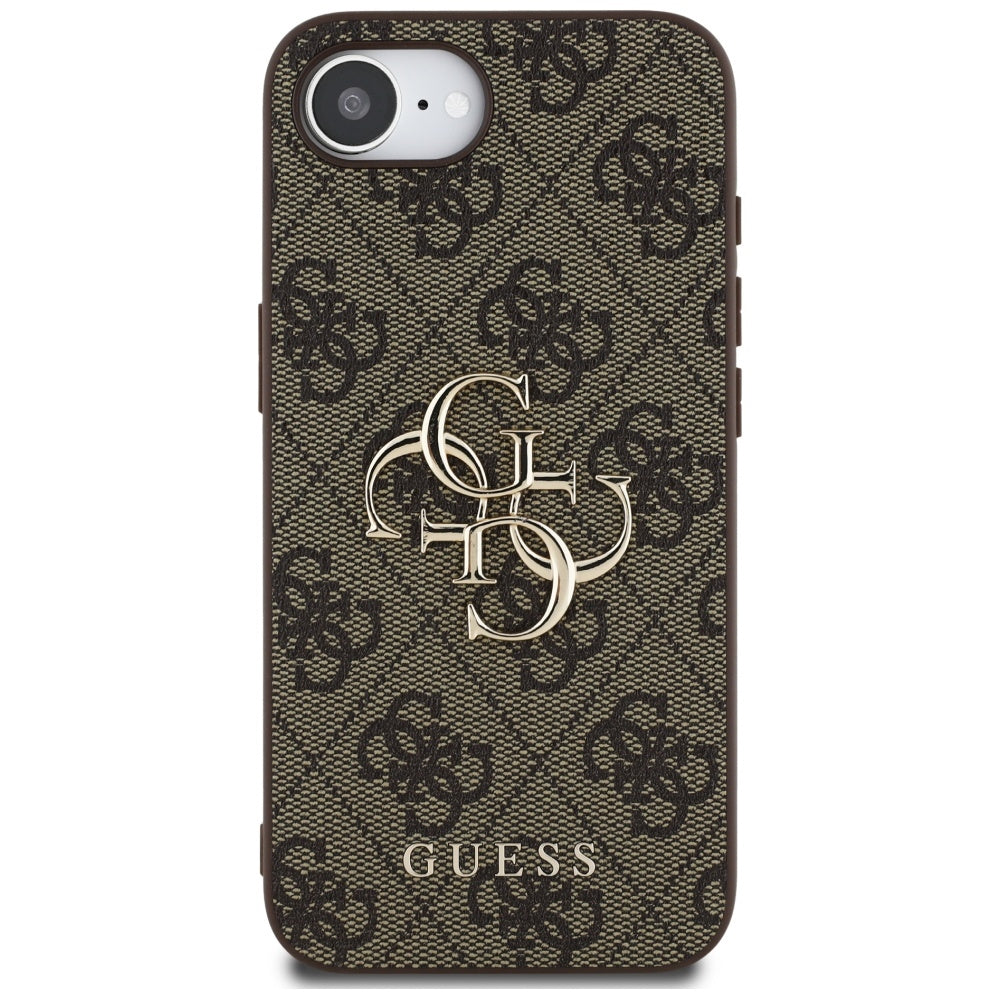 Case for Apple iPhone 17e / 16e, Guess, 4G Big Logo, Brown