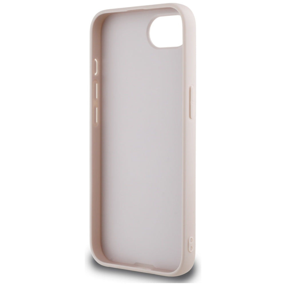 Case for Apple iPhone 17e / 16e, Guess, Fixed Glitter Big 4G, Pink