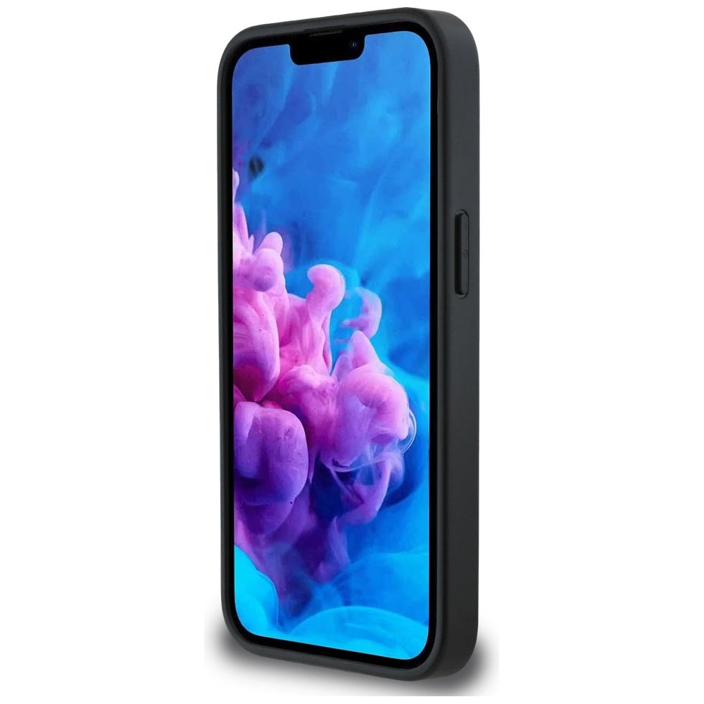 Hülle für Apple iPhone 17e / 16e, Karl Lagerfeld, Monogram Choupette's Head, Schwarz