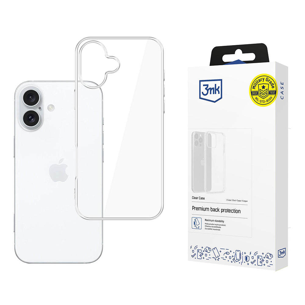 Hülle für Apple iPhone 17, 3MK, Klar, Transparent