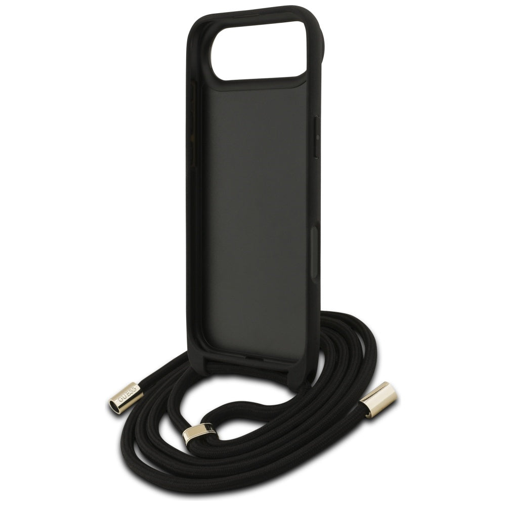 Case for Apple iPhone 17 Air, Guess, Crossbody Cord 4G Big Logo, Brown