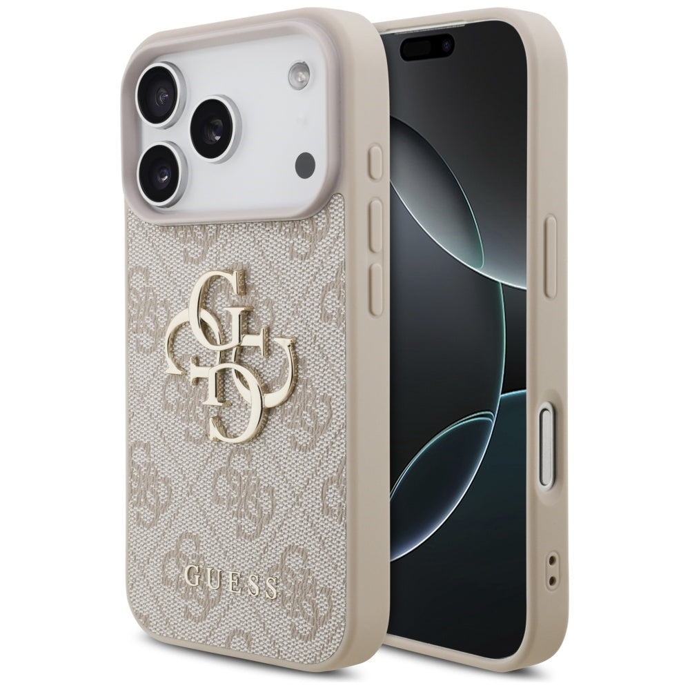 Case for Apple iPhone 17 Pro Max, Guess, 4G Big Logo, Pink