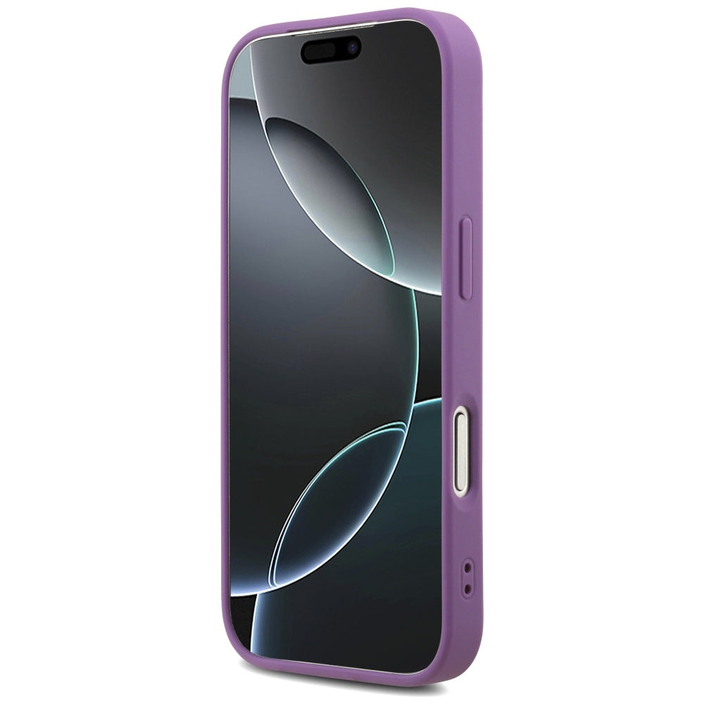 Hülle für Apple iPhone 17 Pro Max, Guess, Fixed Glitter Big 4G, Lila
