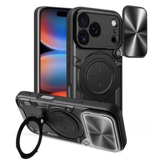 Hülle für Apple iPhone 17 Pro Max, Techsuit, CamGuard Pro, Schwarz