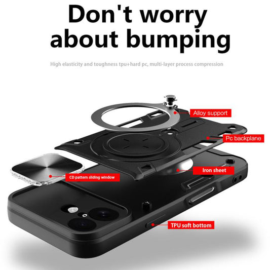 Hülle für Apple iPhone 17, Techsuit, CamGuard Pro, Schwarz