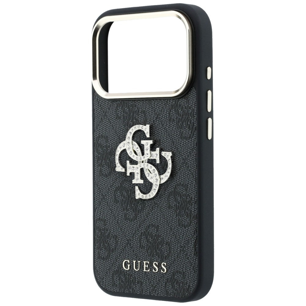 Case for Apple iPhone 18 Pro / 17 Pro, Guess, 4G Big Strass Logo, Black
