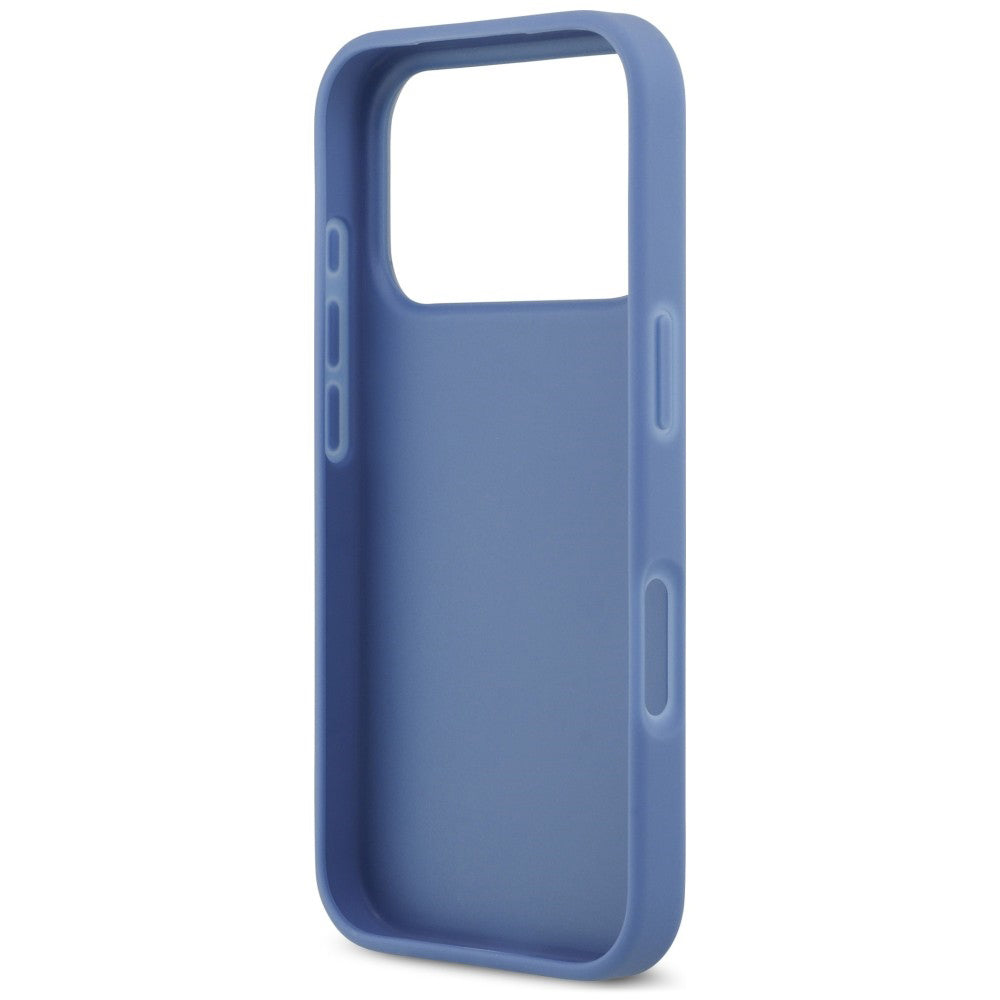 Hülle für Apple iPhone 18 Pro / 17 Pro, Guess, 4G Double Card Triangle, Blau