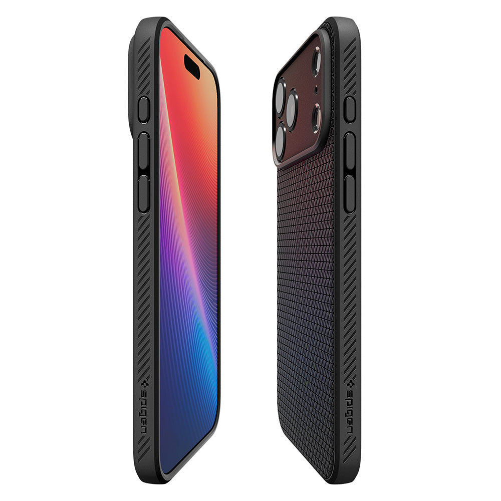 Hülle für Apple iPhone 18 Pro / 17 Pro, Spigen, Liquid Air, Matt Schwarz ACS12149
