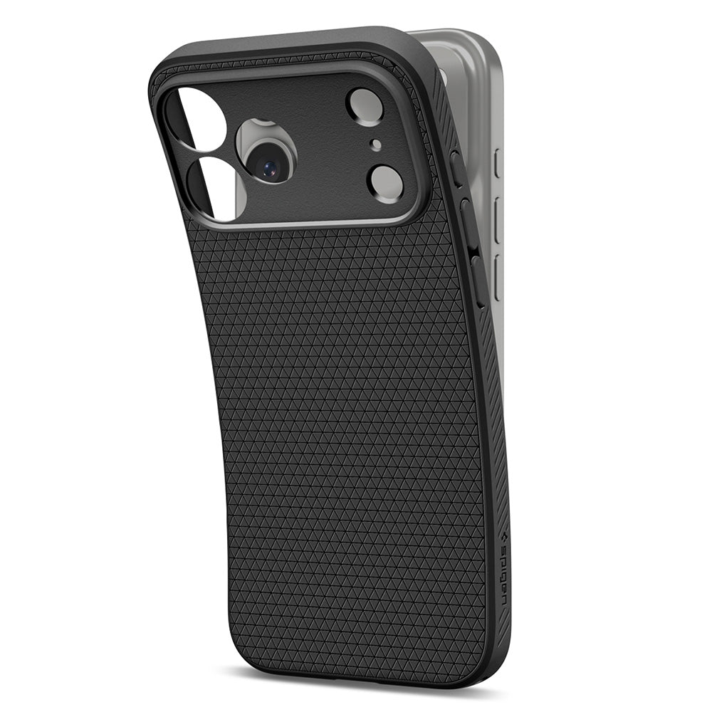Hülle für Apple iPhone 18 Pro / 17 Pro, Spigen, Liquid Air, Matt Schwarz ACS12149