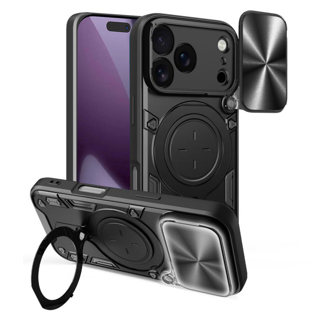 Case for Apple iPhone 18 Pro / 17 Pro, Techsuit, CamGuard Pro, Black