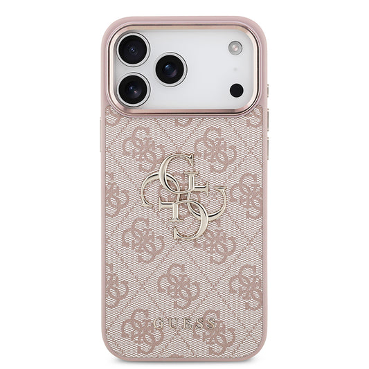 Hülle für Apple iPhone 18 Pro Max / 17 Pro Max, Guess, 4G Big Classic Logo, Rosa