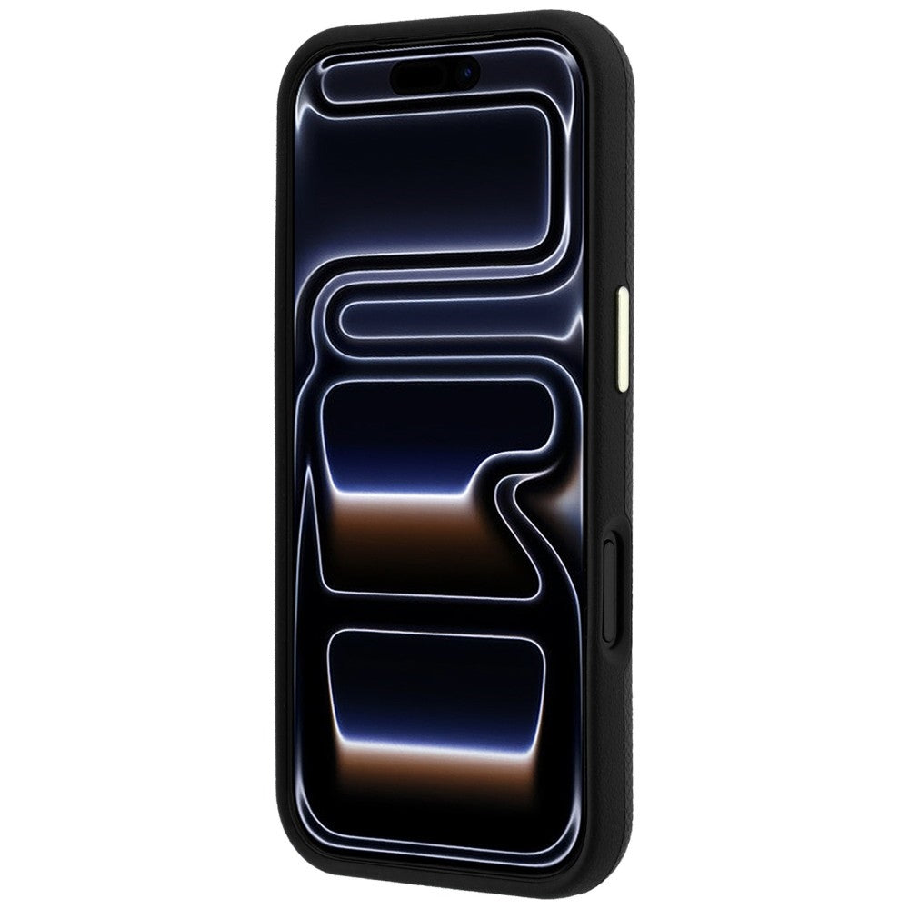 Hülle für Apple iPhone 18 Pro Max / 17 Pro Max, Guess, Geprägtes großes Harzlogo, Schwarz