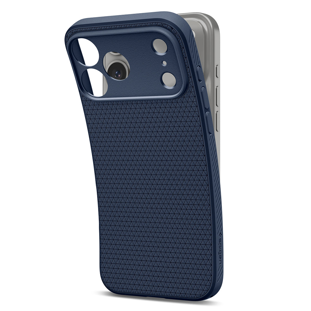 Hülle für Apple iPhone 18 Pro Max / 17 Pro Max, Spigen, Liquid Air, Marineblau ACS12112