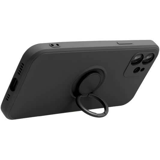 Hülle für Apple iPhone 16 Pro Max, OEM, Silikonring, Schwarz