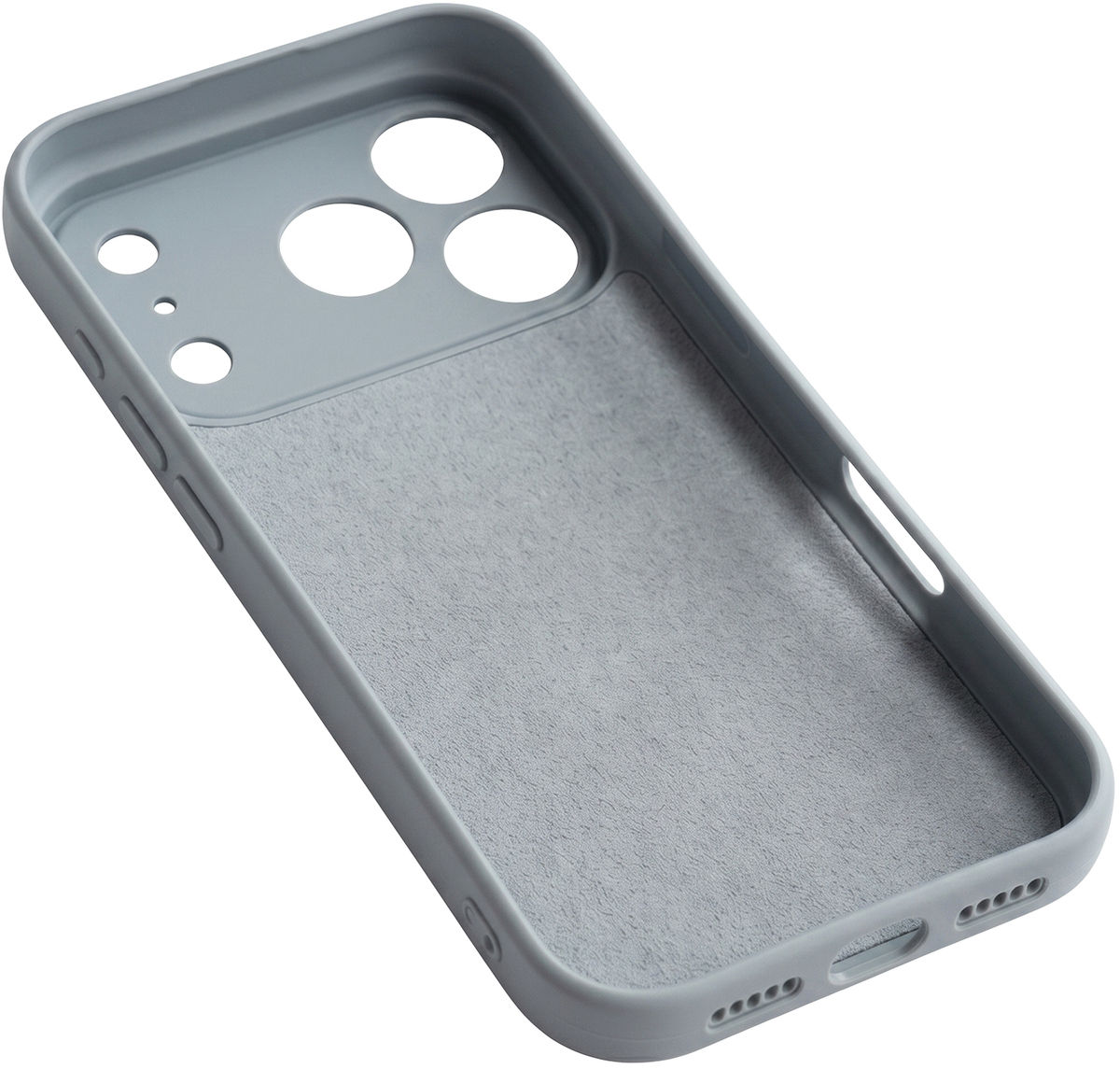 Hülle für Apple iPhone 17 Pro, OEM, Silikon, Grau