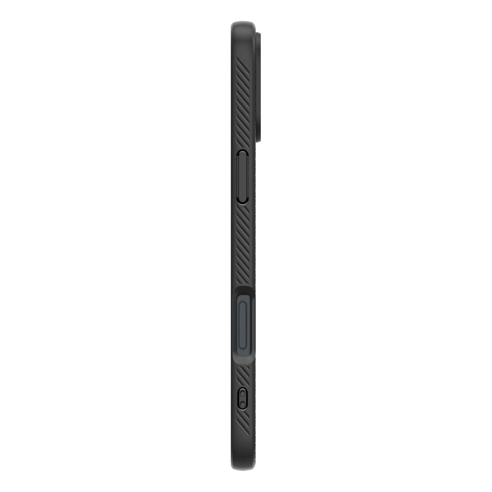 Hülle für Apple iPhone 16, Spigen, Liquid Air, Mattschwarz ACS08194