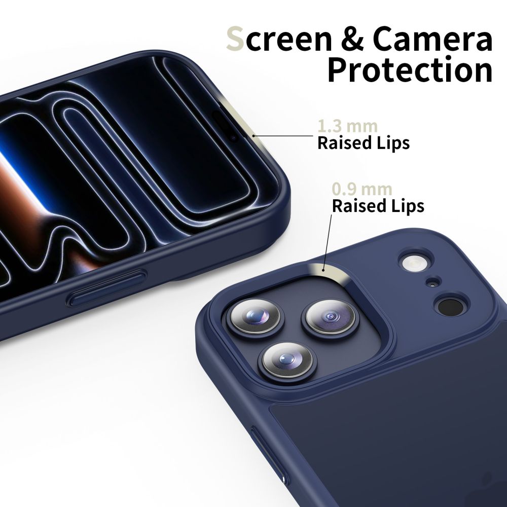 Hülle für Apple iPhone 17 Pro Max, Tech-Protect, Magmat, Mattes Marineblau